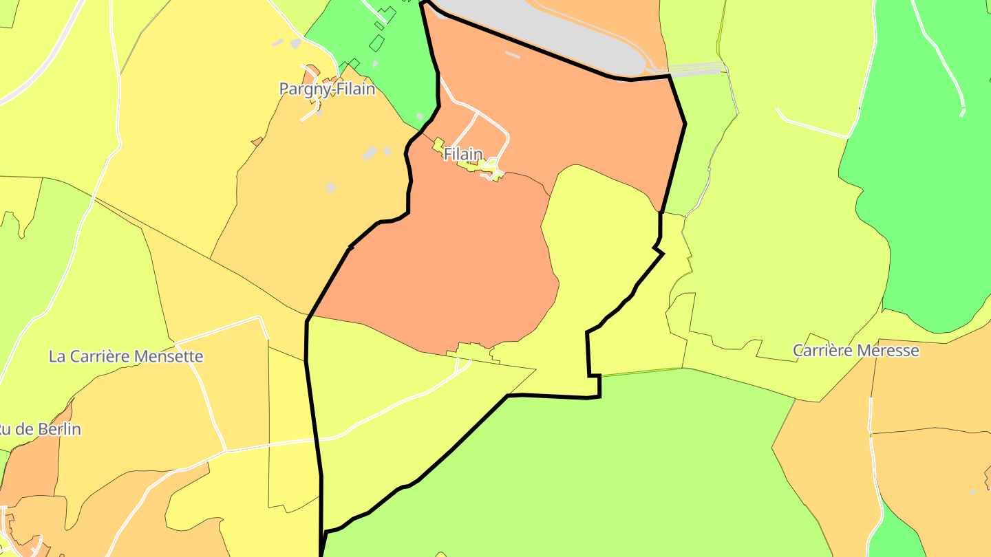 Carte des prix de l'immobilier Filain