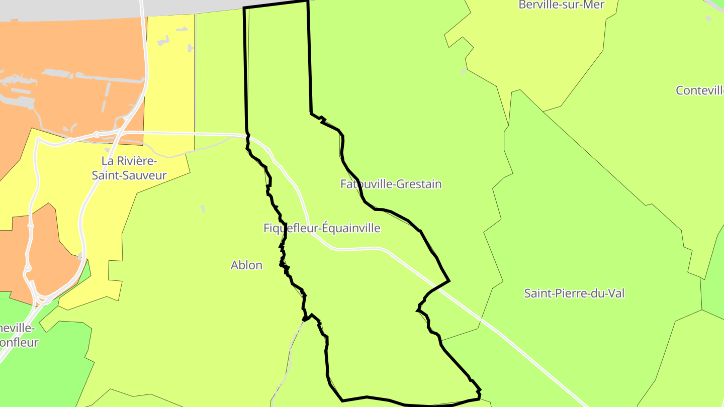 Carte des prix de l'immobilier Fiquefleur-Équainville
