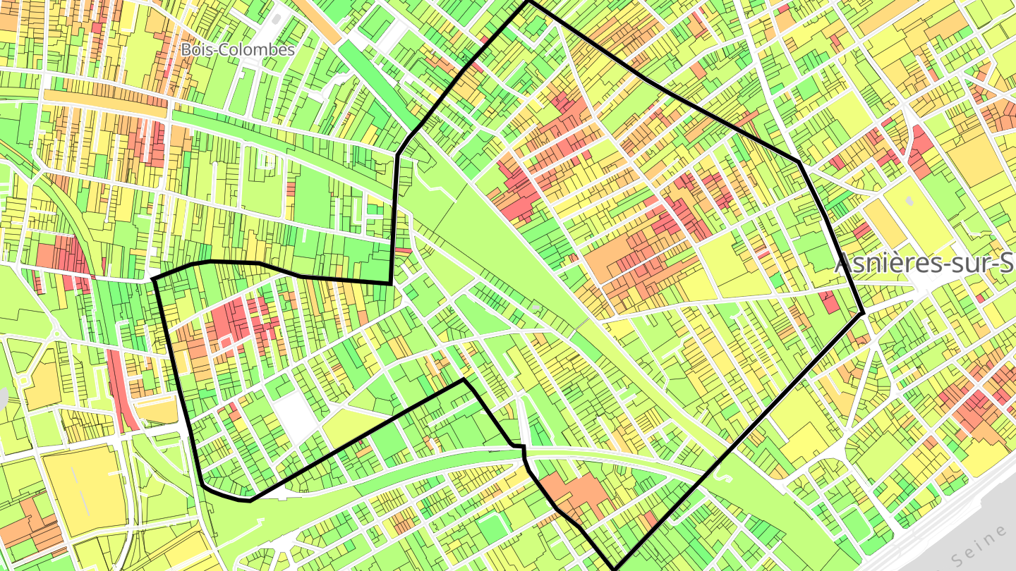 Carte des prix de l'immobilier Flachat