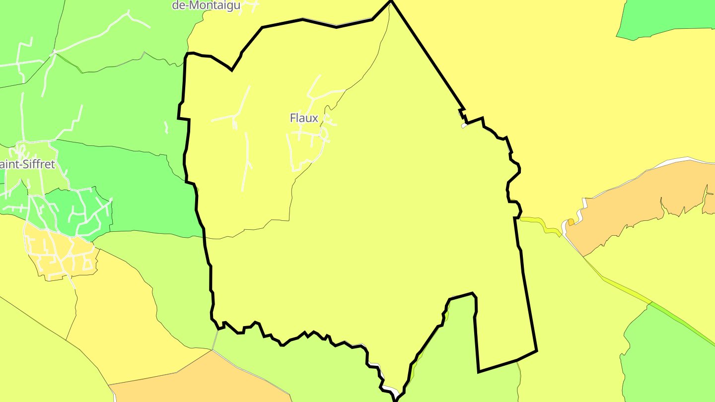 Carte des prix de l'immobilier Flaux