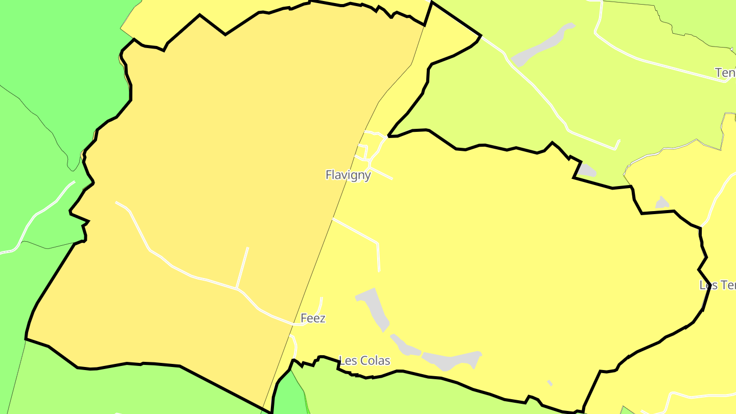Carte des prix de l'immobilier Flavigny