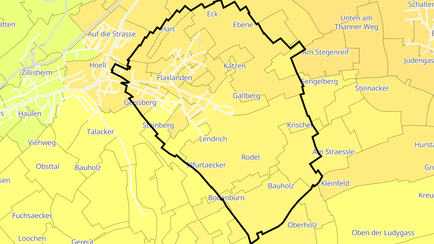 Carte des prix de l'immobilier Flaxlanden