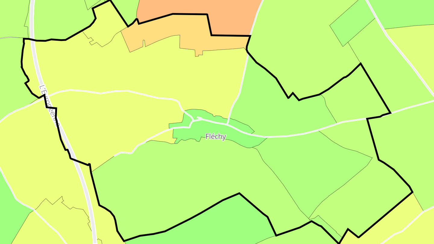 Carte des prix de l'immobilier Fléchy