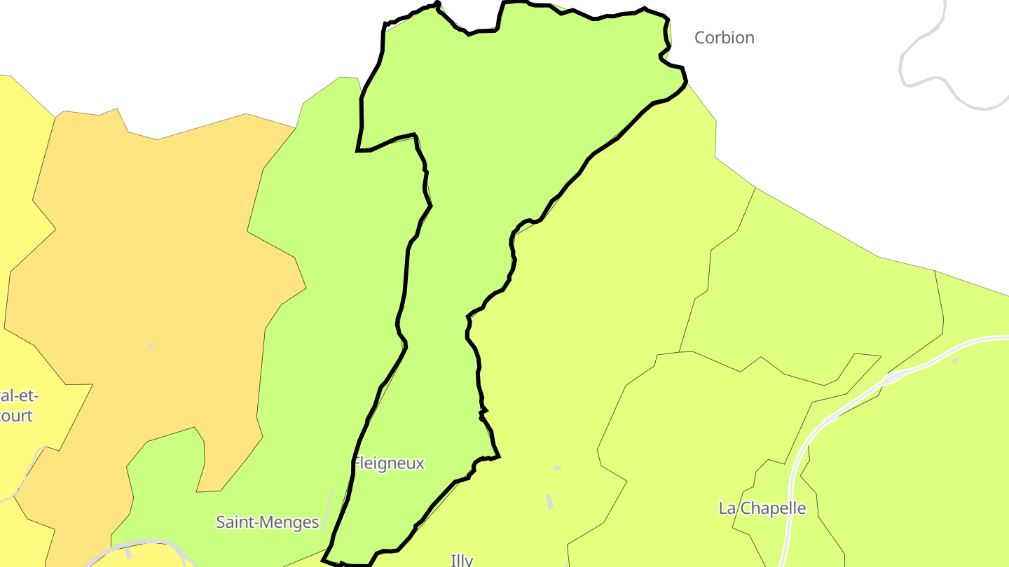 Carte des prix de l'immobilier Fleigneux
