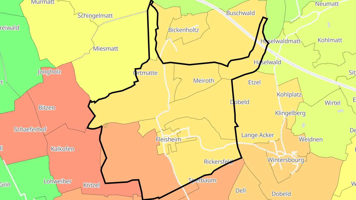Carte des prix de l'immobilier Fleisheim