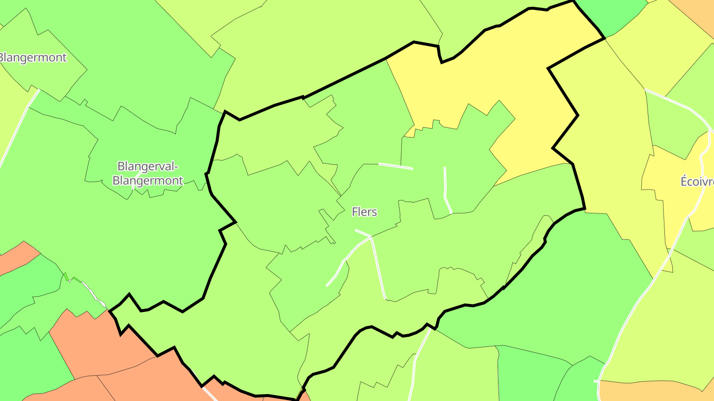 Carte des prix de l'immobilier Flers