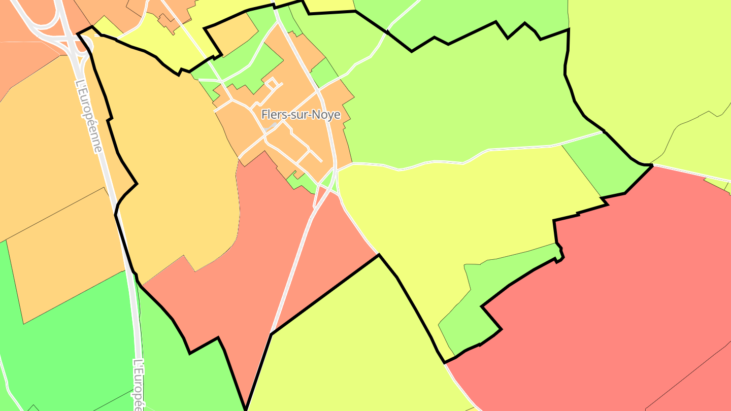 Carte des prix de l'immobilier Flers-sur-Noye