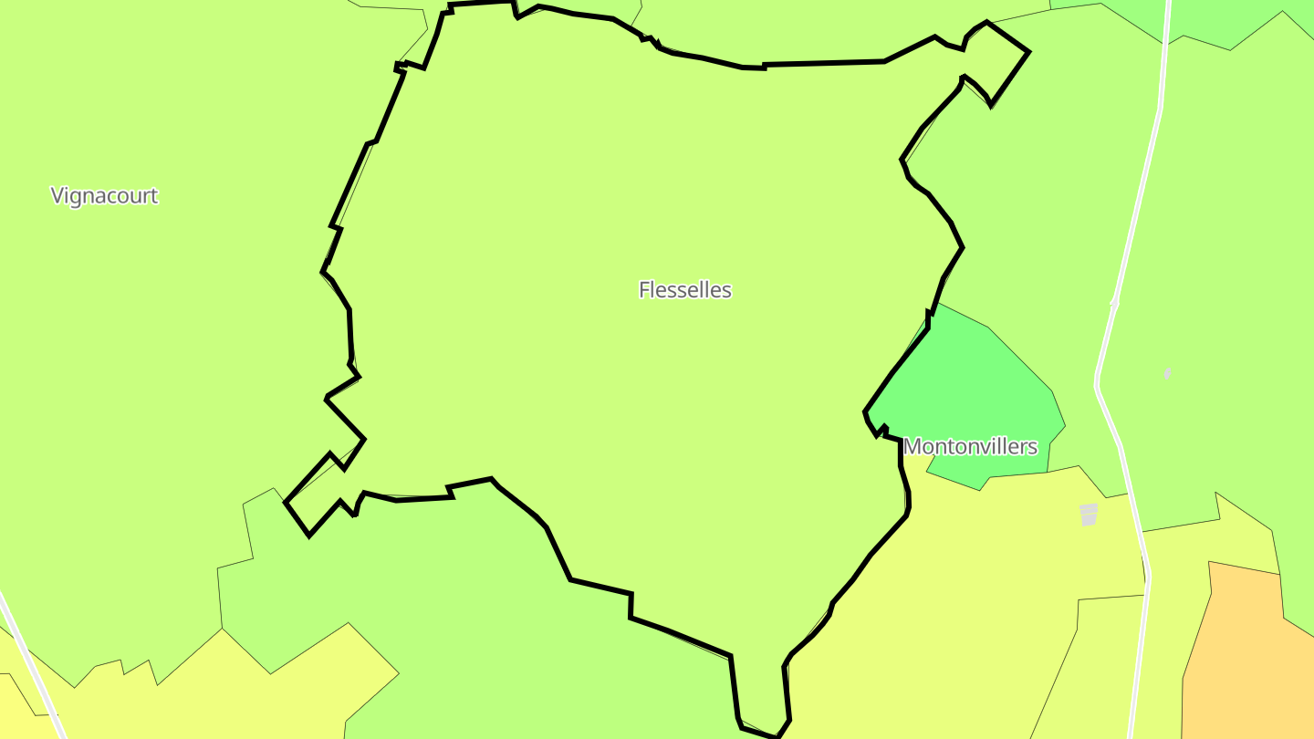Carte des prix de l'immobilier Flesselles