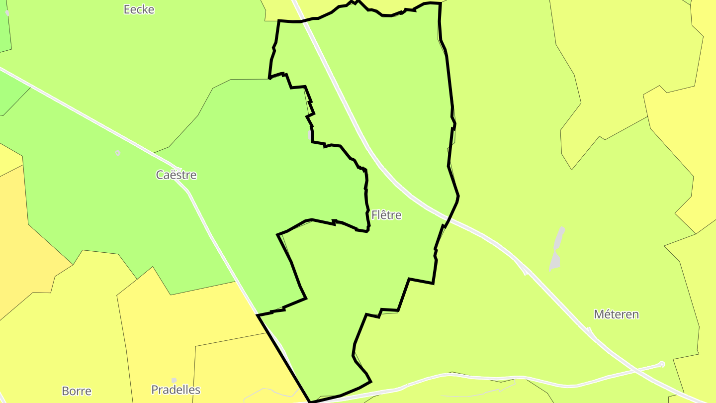 Carte des prix de l'immobilier Flêtre