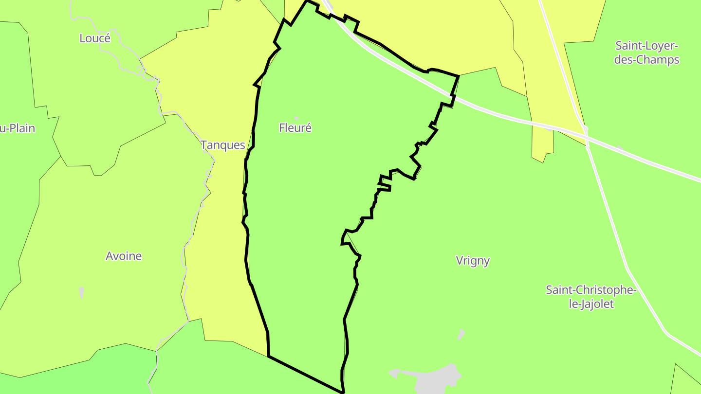 Carte des prix de l'immobilier Fleuré