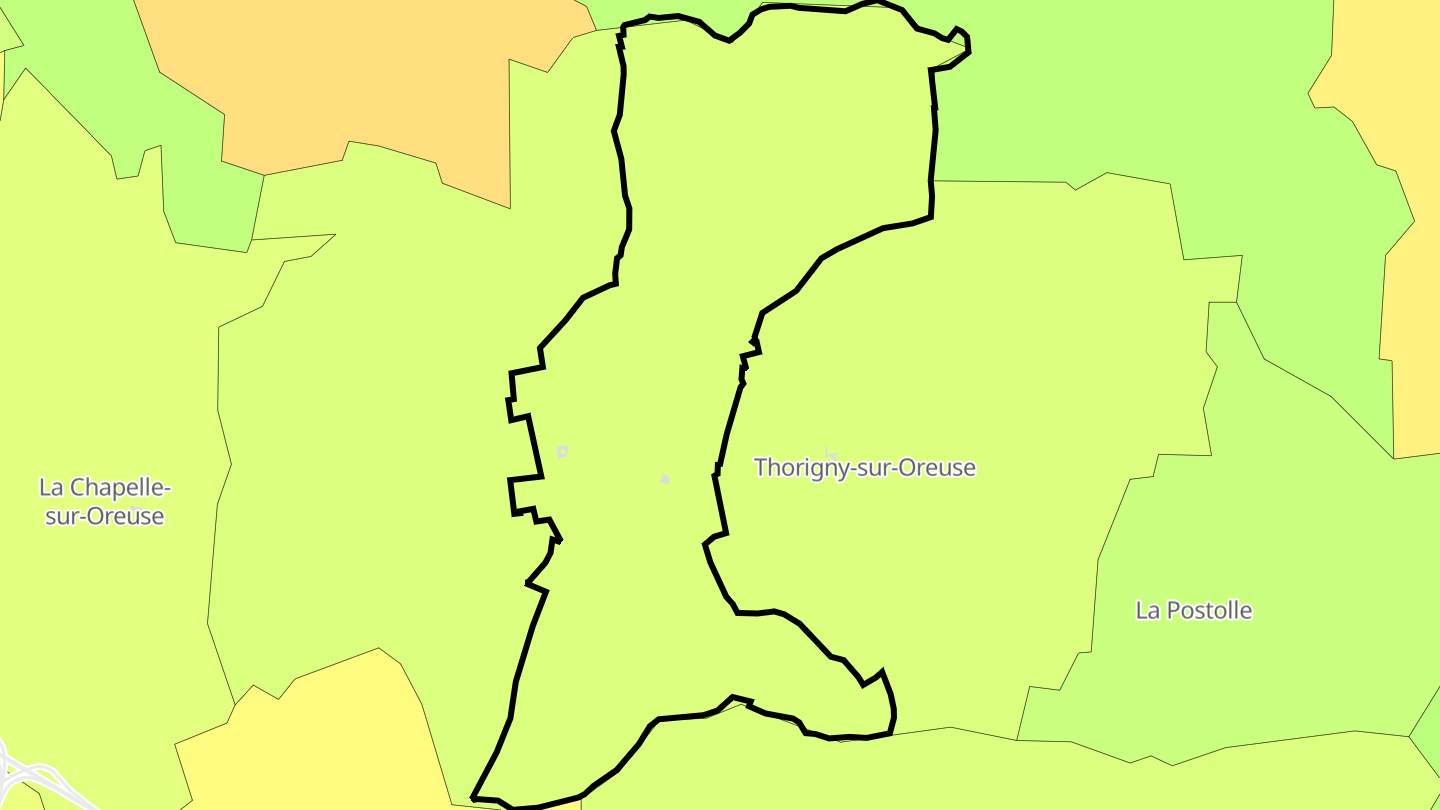 Carte des prix de l'immobilier Fleurigny