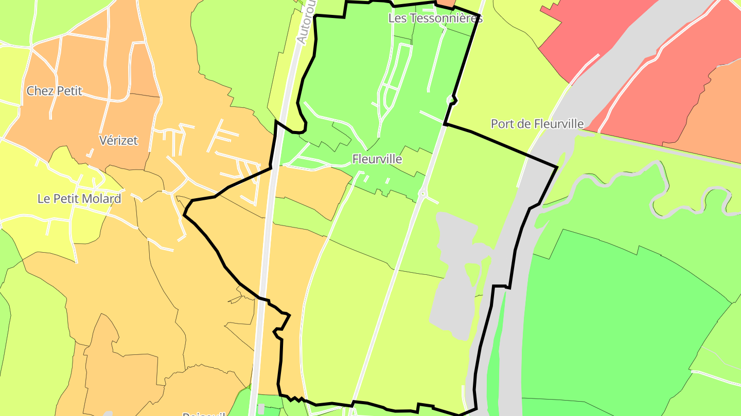 Carte des prix de l'immobilier Fleurville