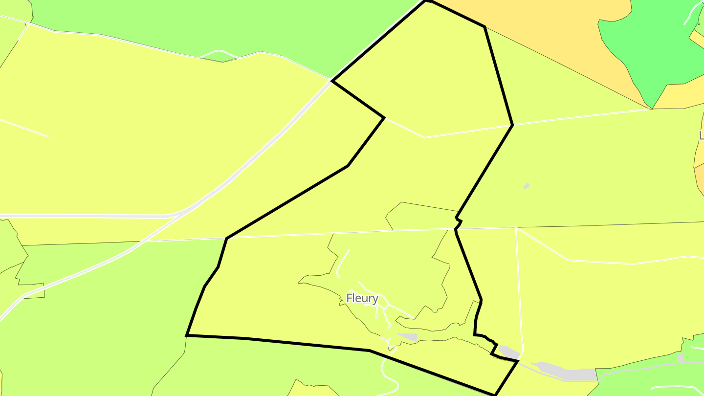 Carte des prix de l'immobilier Fleury