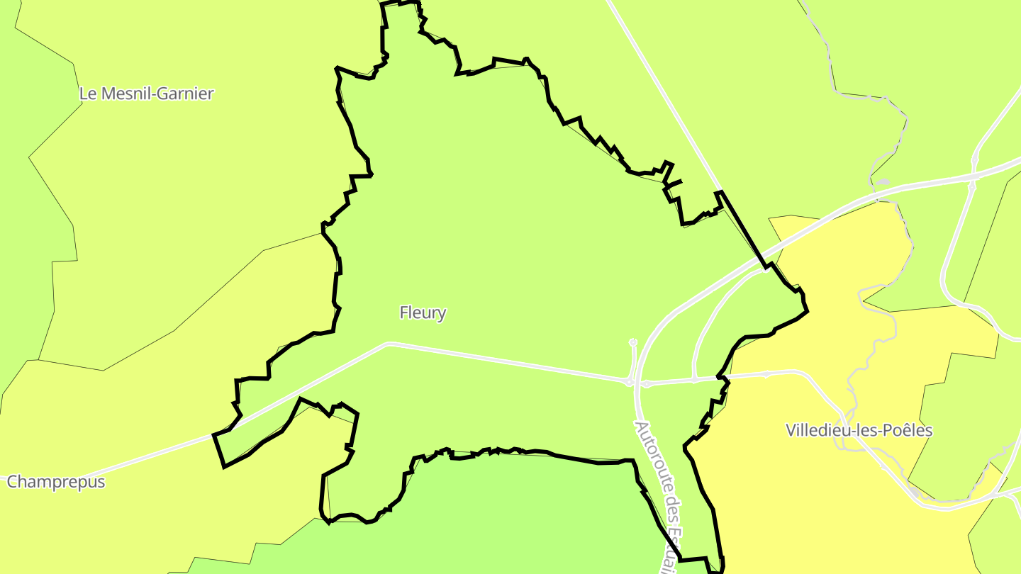 Carte des prix de l'immobilier Fleury