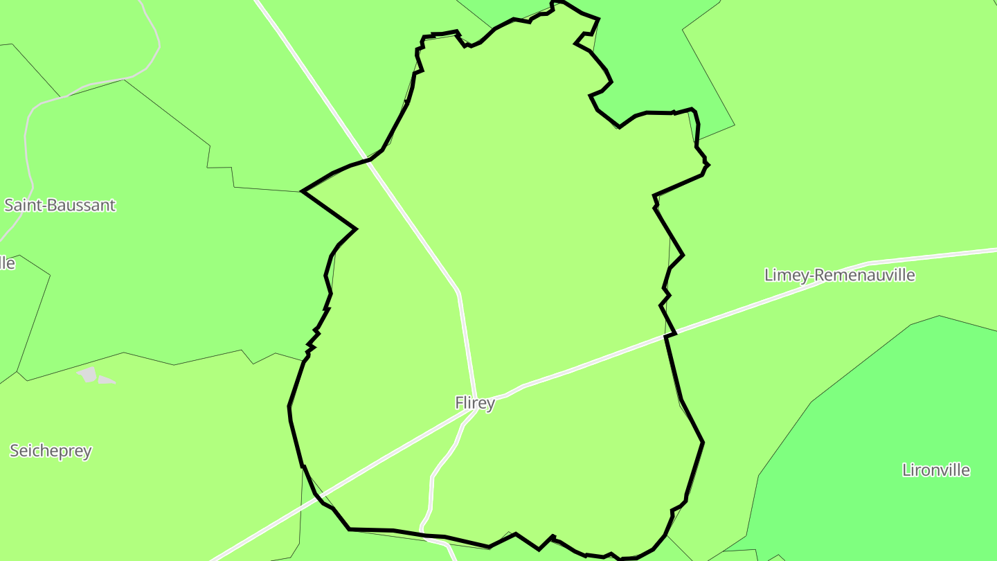 Carte des prix de l'immobilier Flirey