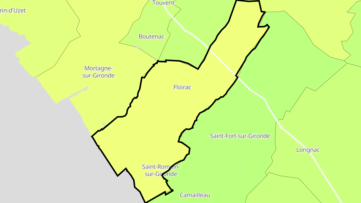 Carte des prix de l'immobilier Floirac