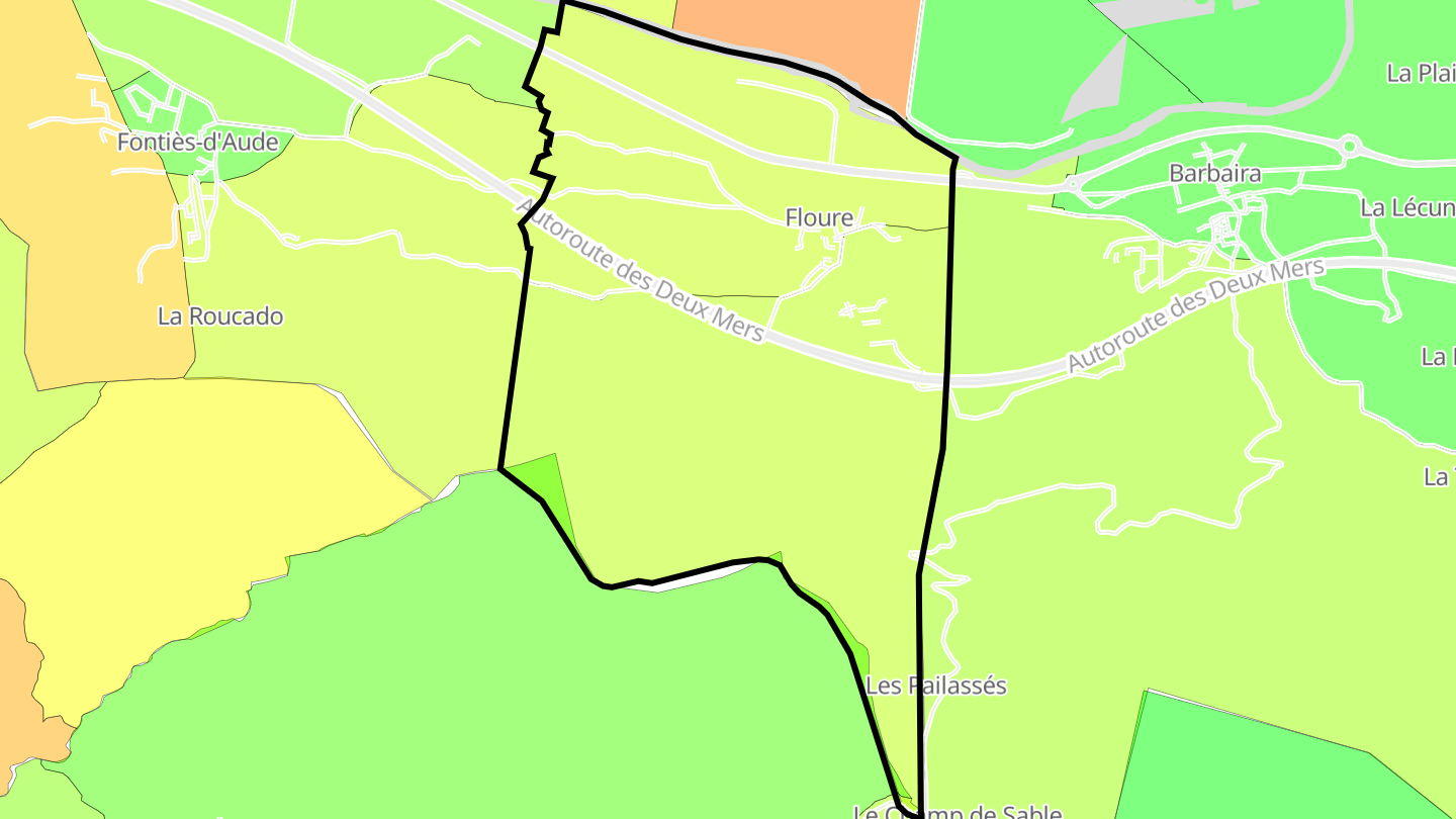 Carte des prix de l'immobilier Floure