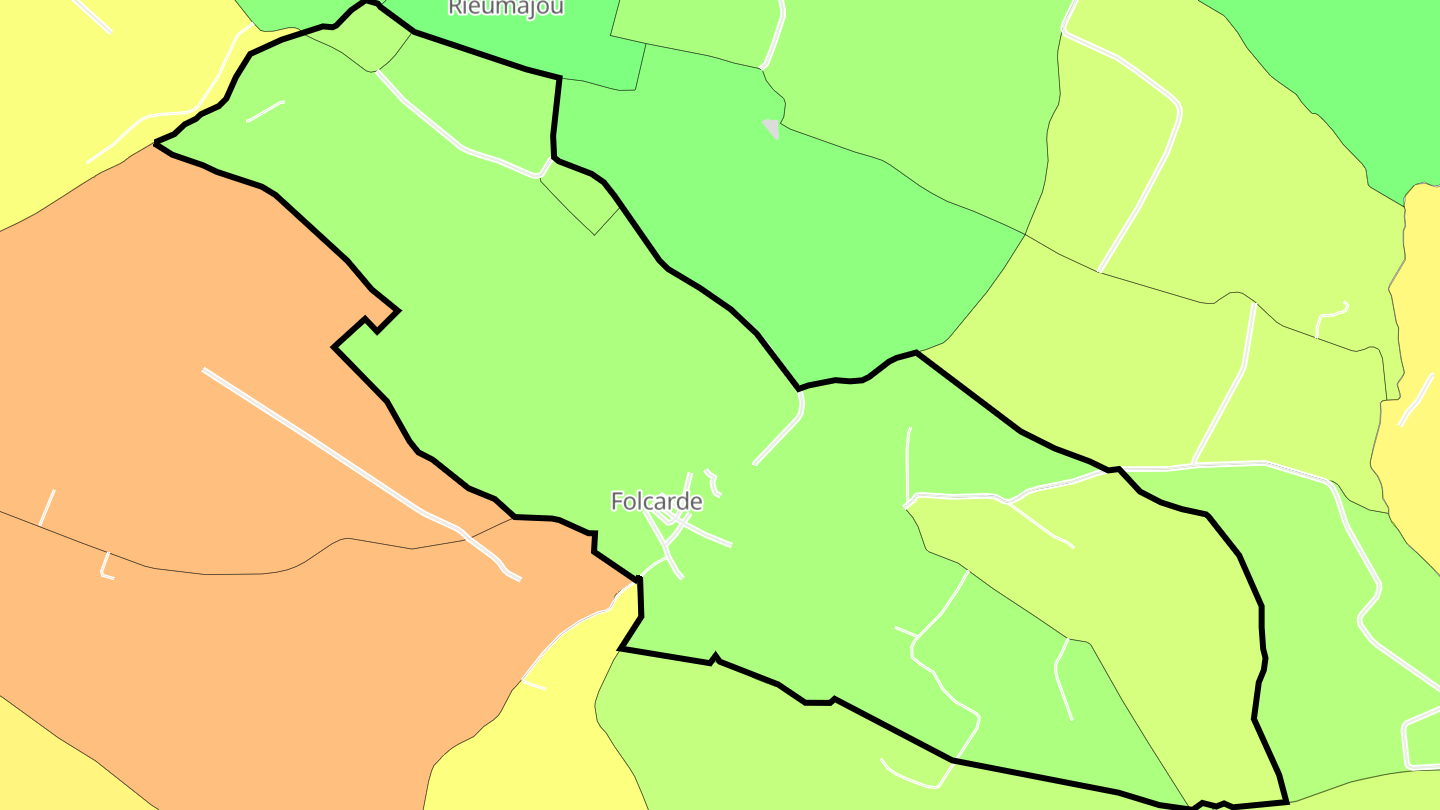 Carte des prix de l'immobilier Folcarde