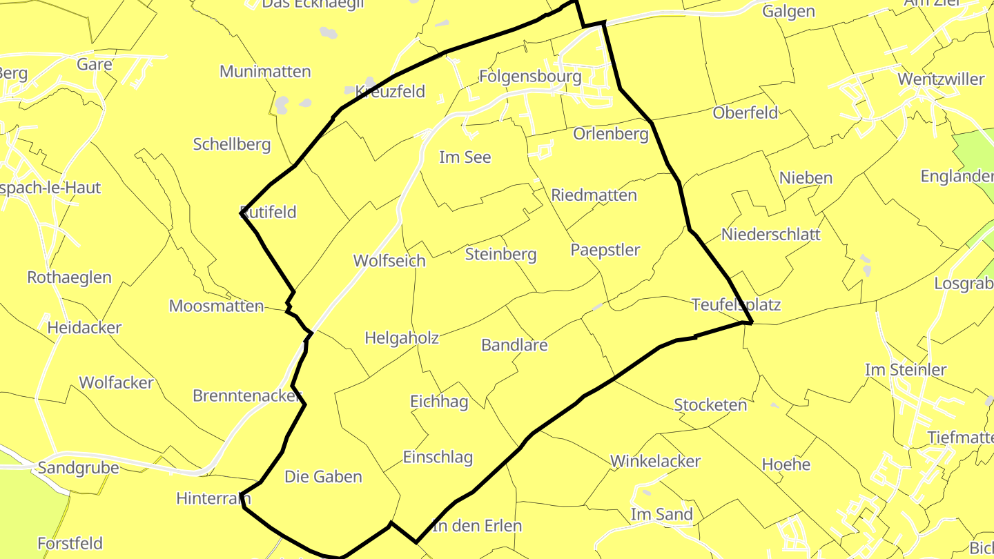 Carte des prix de l'immobilier Folgensbourg