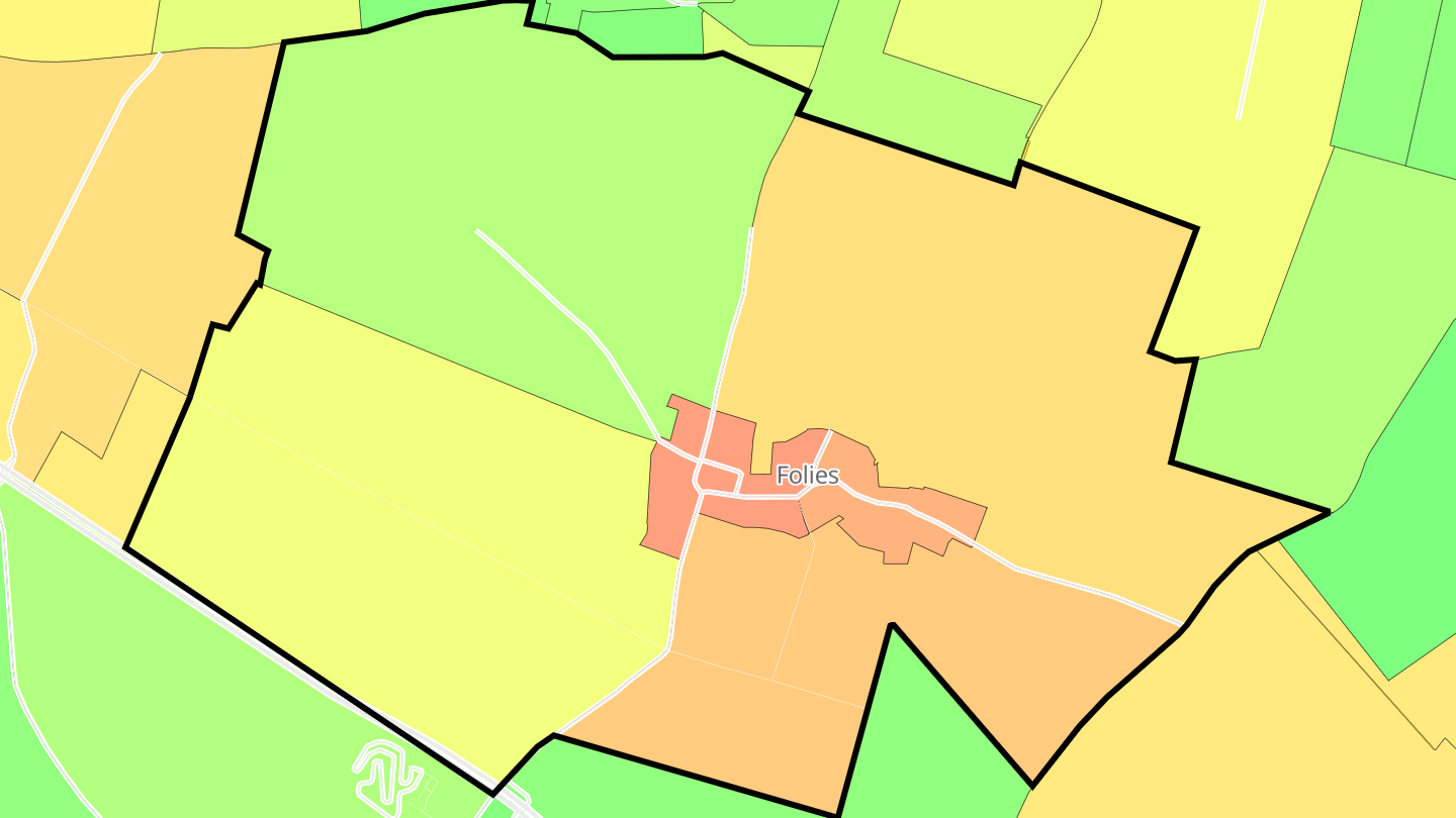 Carte des prix de l'immobilier Folies