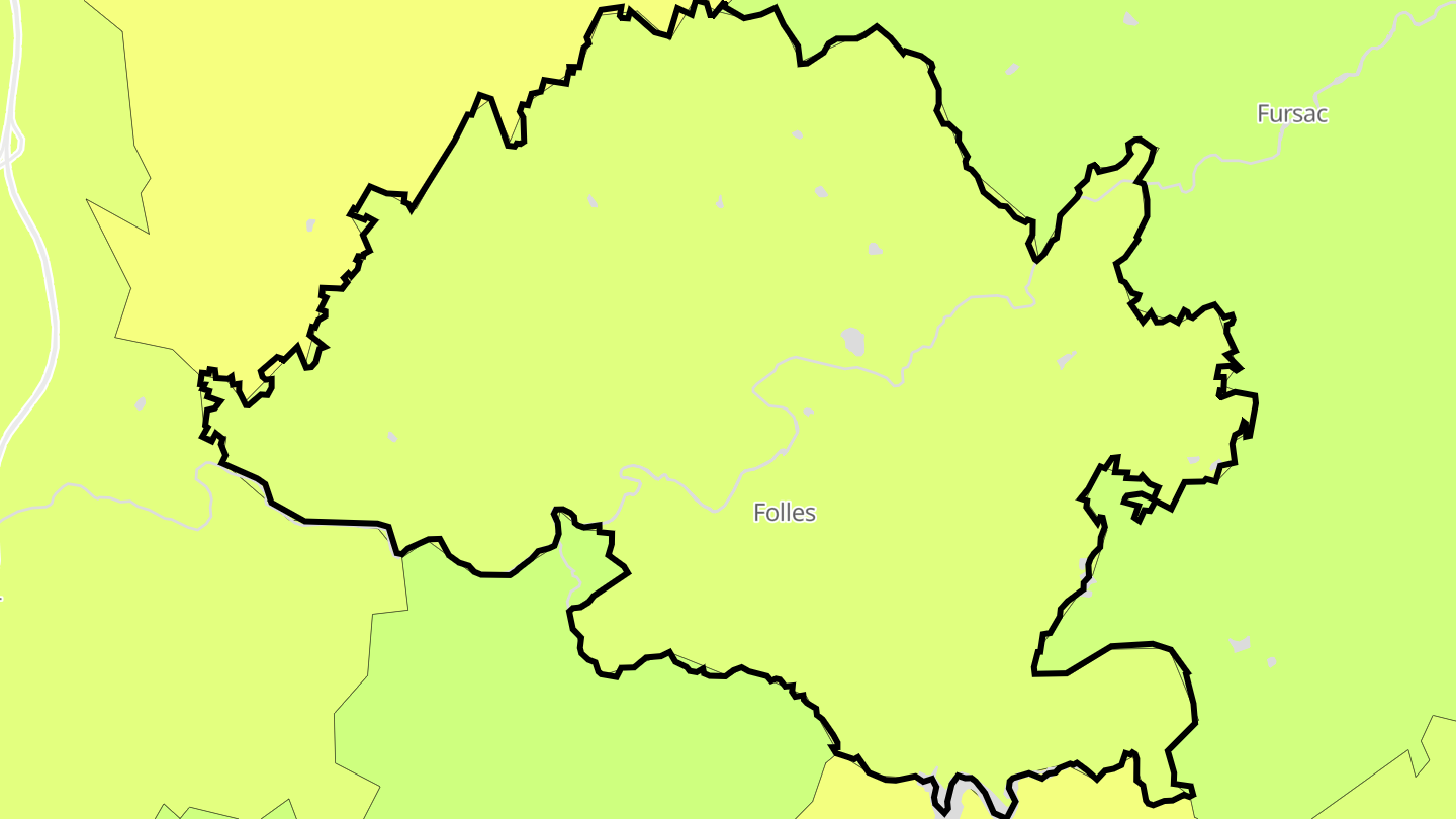Carte des prix de l'immobilier Folles