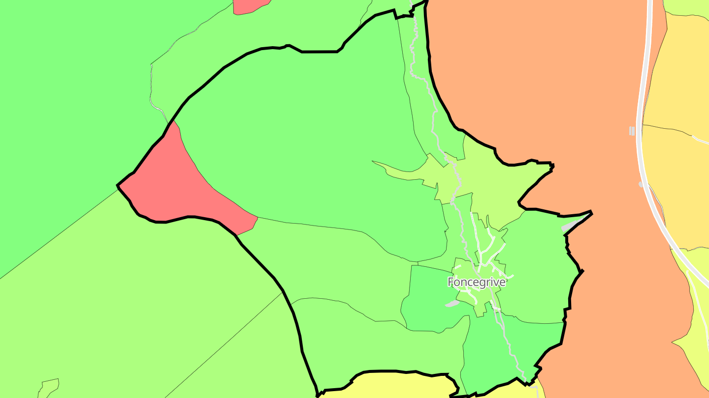 Carte des prix de l'immobilier Foncegrive