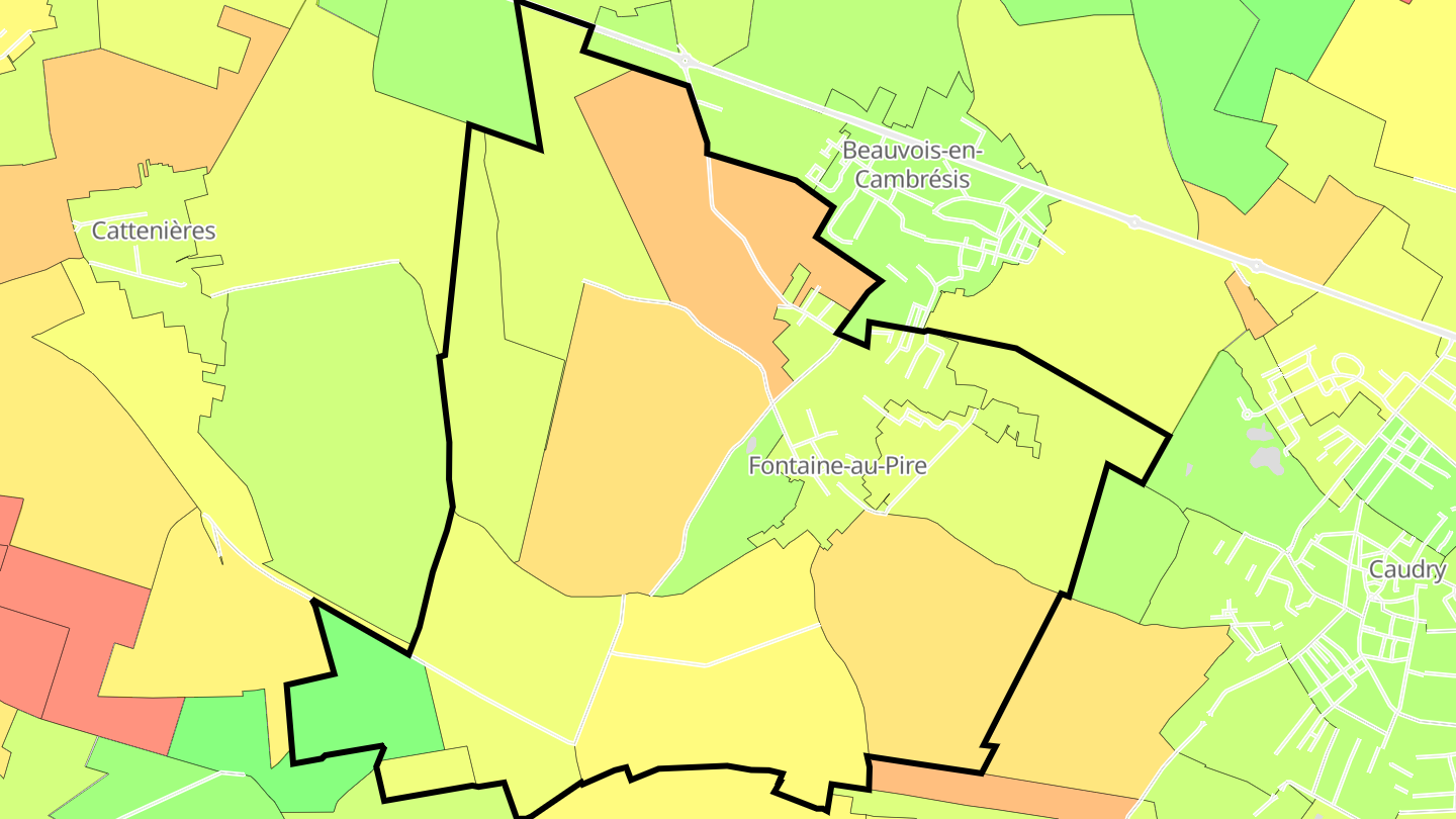 Carte des prix de l'immobilier Fontaine-au-Pire