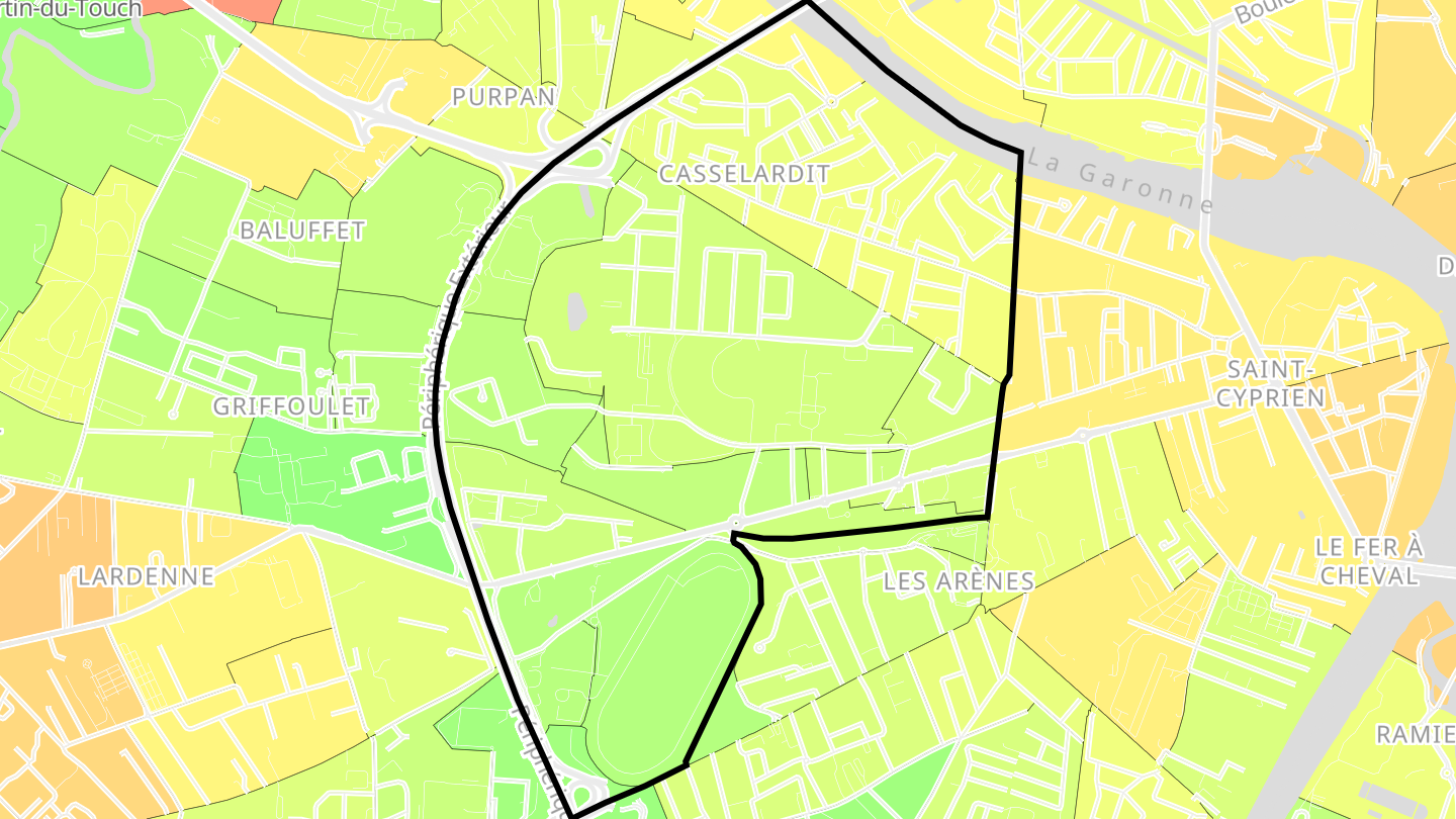 Carte des prix de l'immobilier Fontaine Bayonne - Cartoucherie