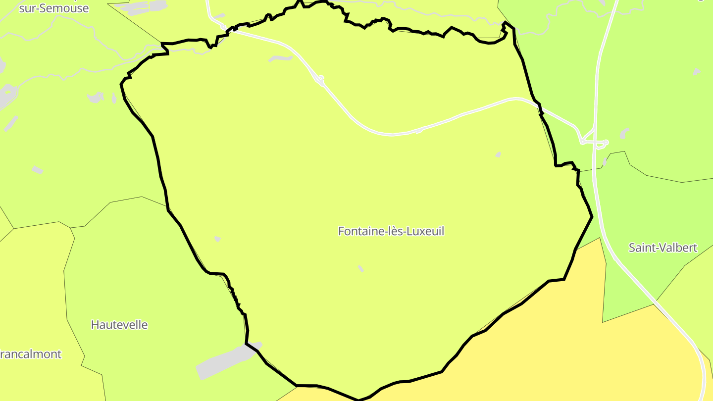 Carte des prix de l'immobilier Fontaine-lès-Luxeuil