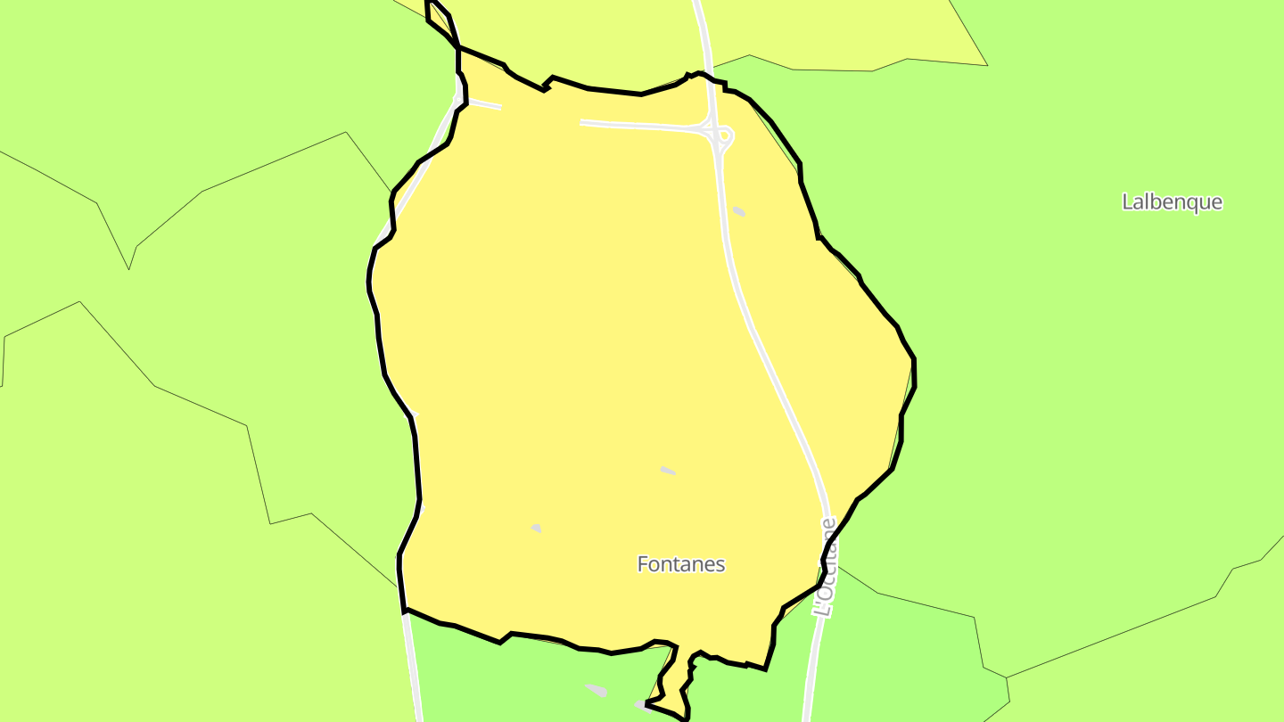 Carte des prix de l'immobilier Fontanes