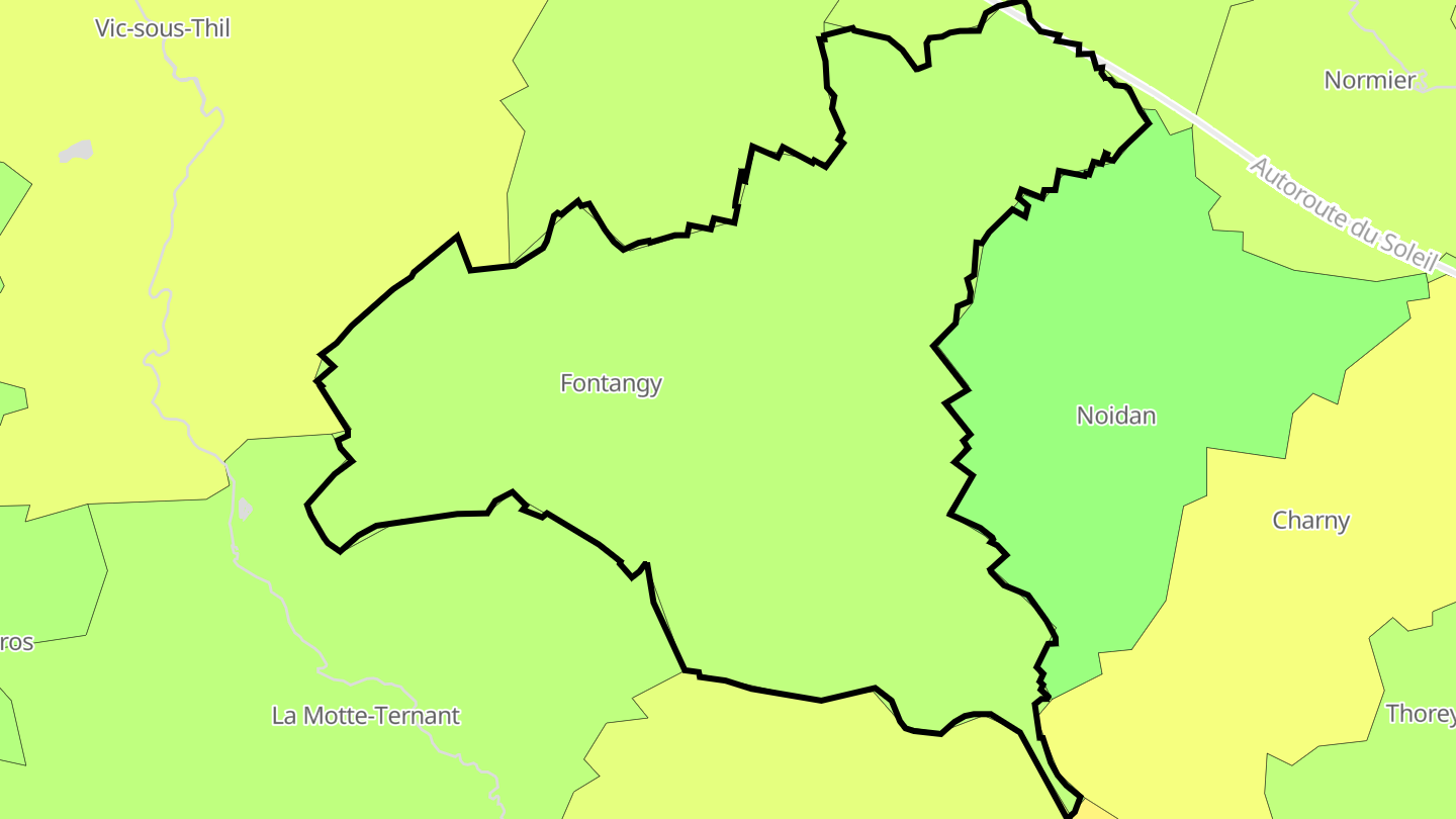 Carte des prix de l'immobilier Fontangy