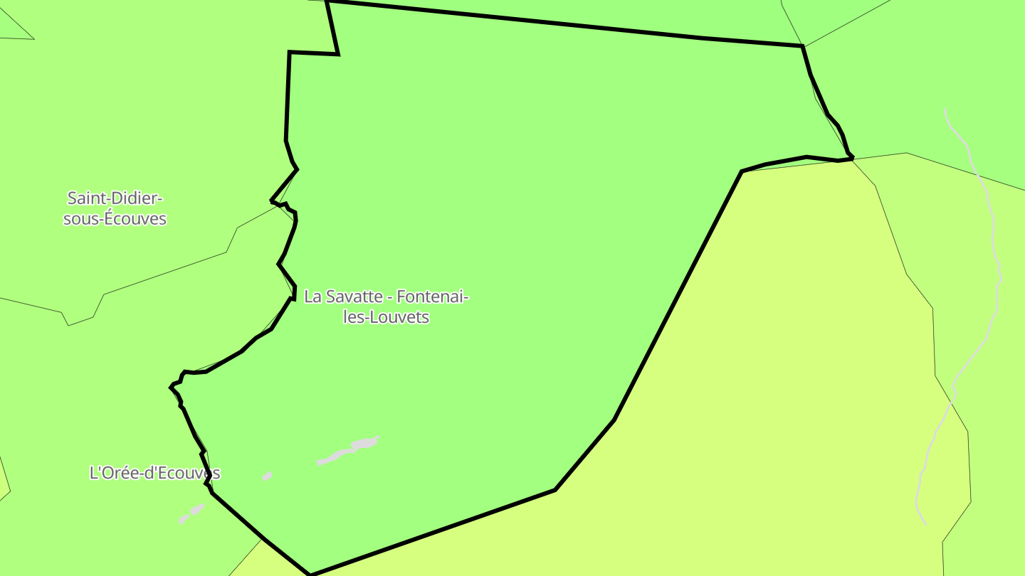 Carte des prix de l'immobilier Fontenai-les-Louvets