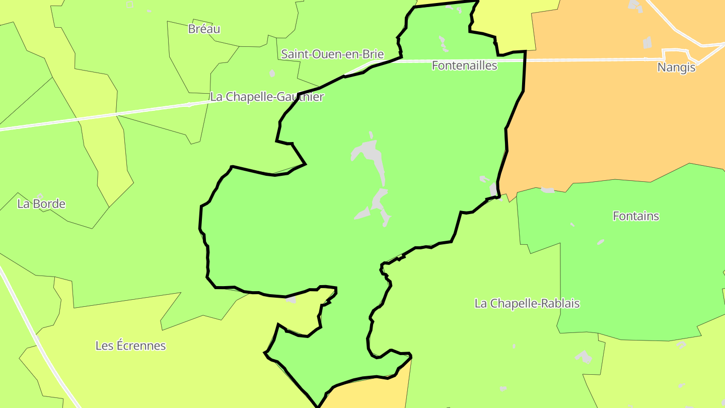 Carte des prix de l'immobilier Fontenailles