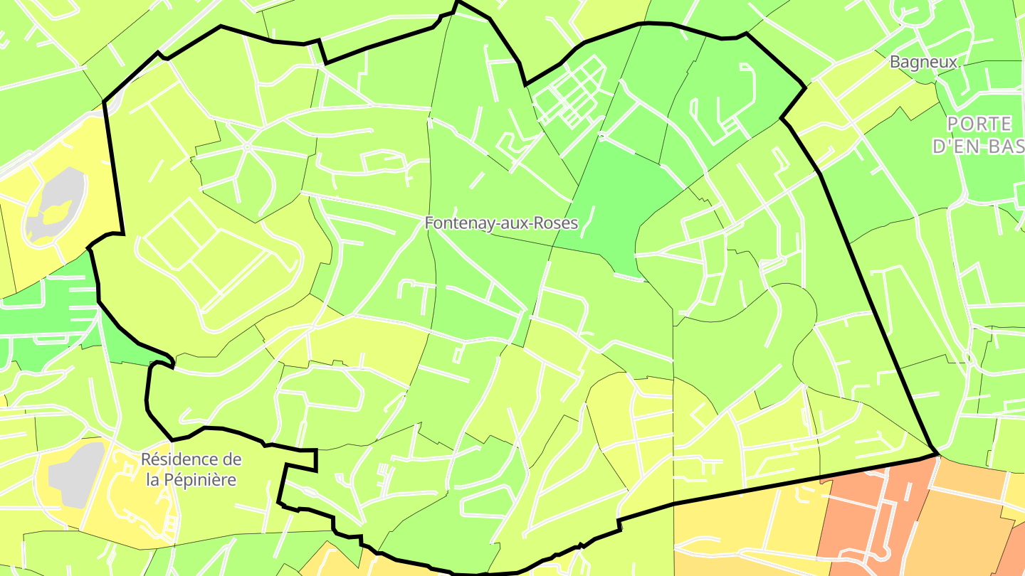 Carte des prix de l'immobilier Fontenay-aux-Roses