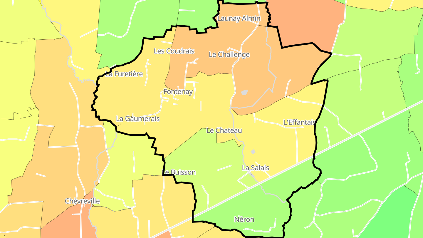 Carte des prix de l'immobilier Fontenay