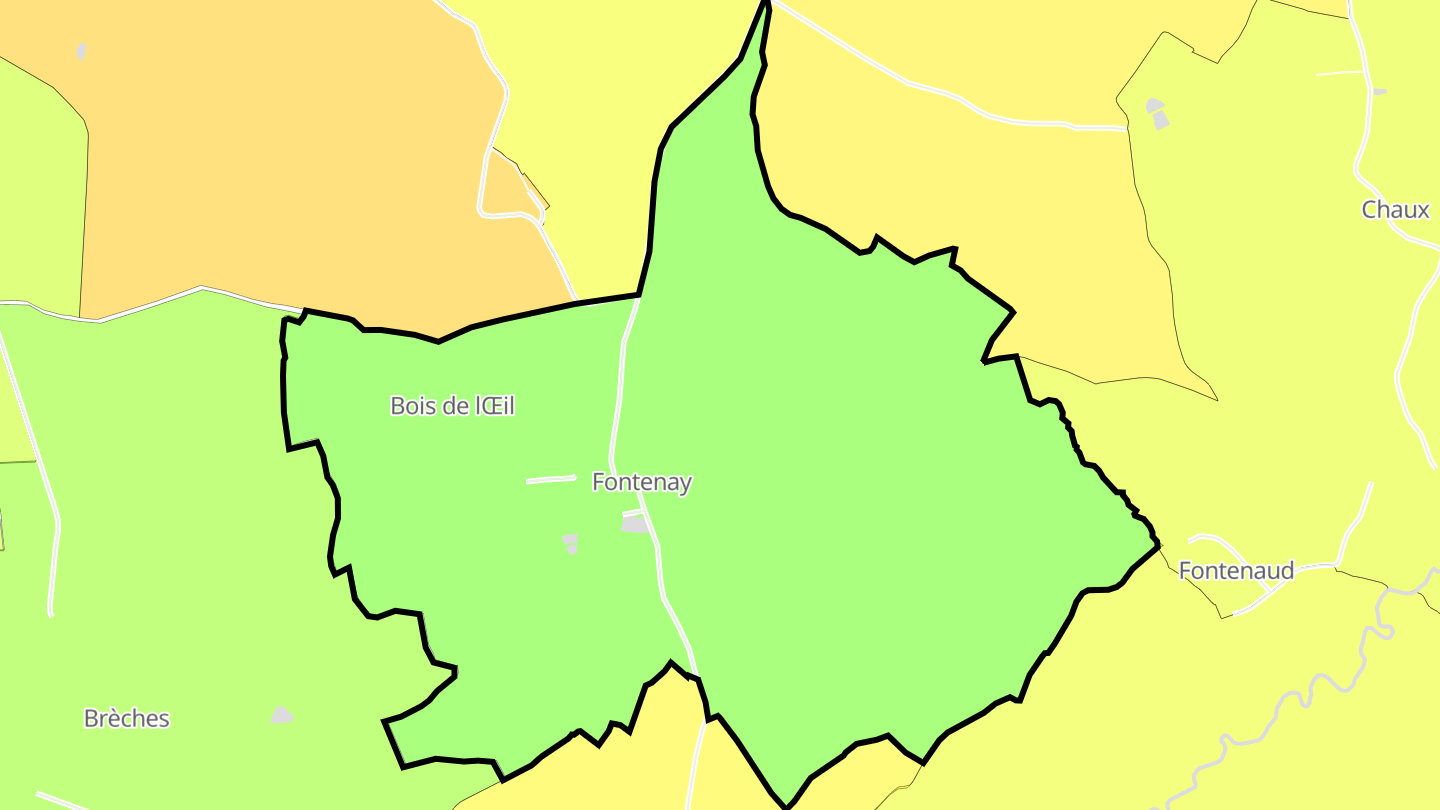 Carte des prix de l'immobilier Fontenay
