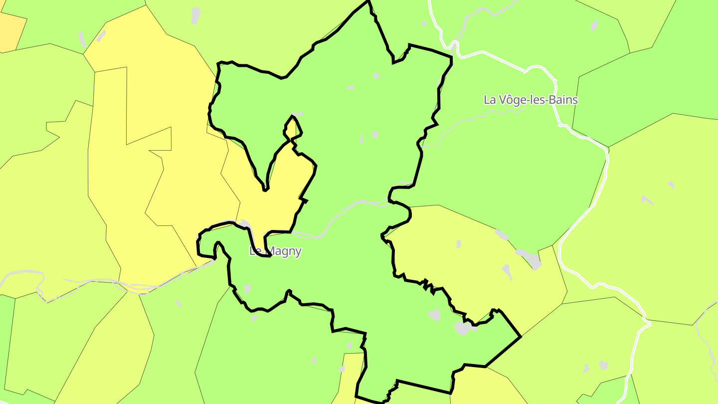 Carte des prix de l'immobilier Fontenoy-le-Château