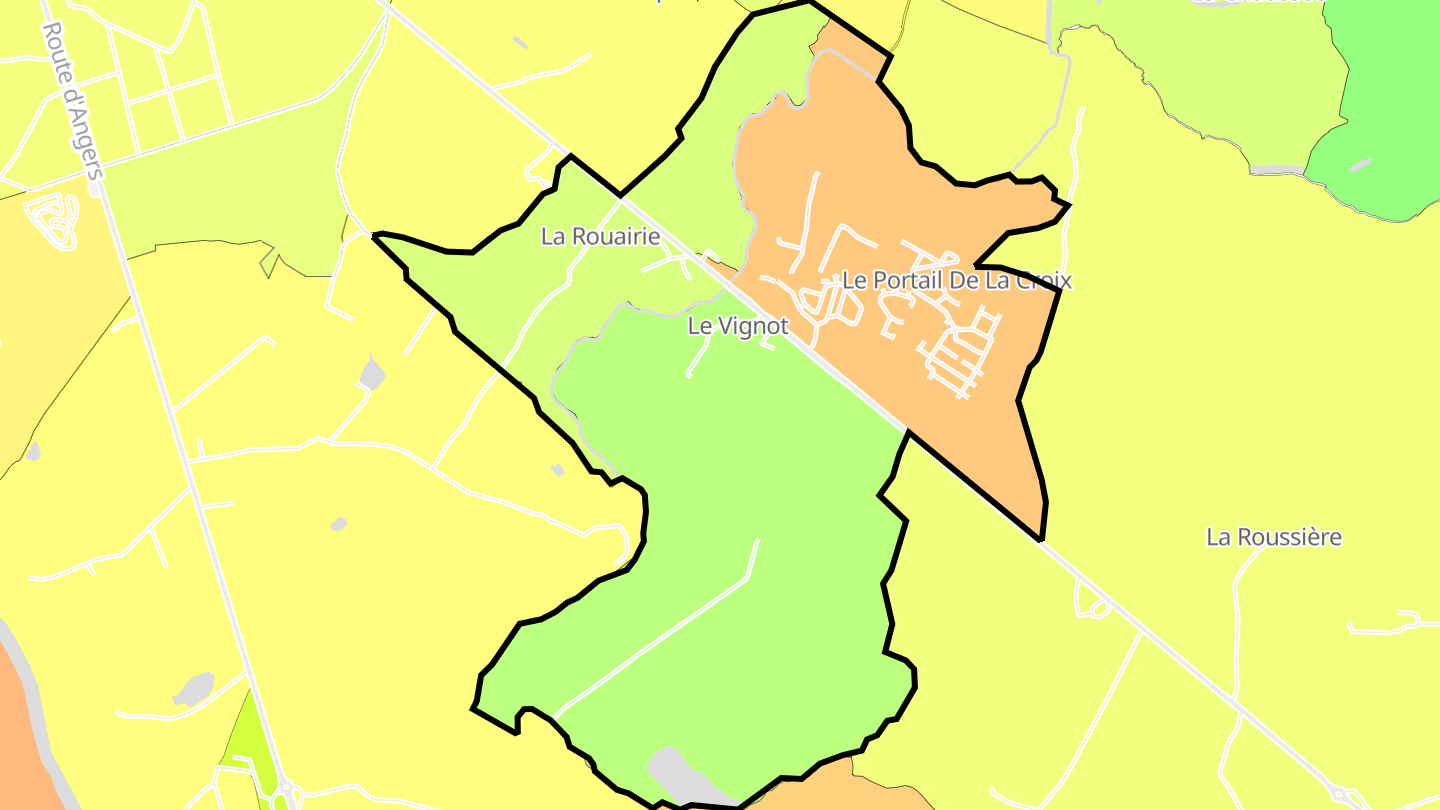 Carte des prix de l'immobilier Forcé