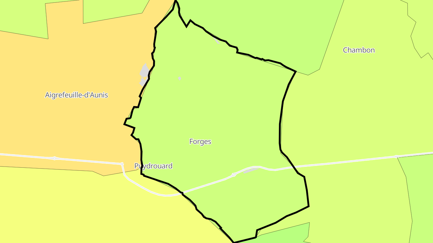 Carte des prix de l'immobilier Forges