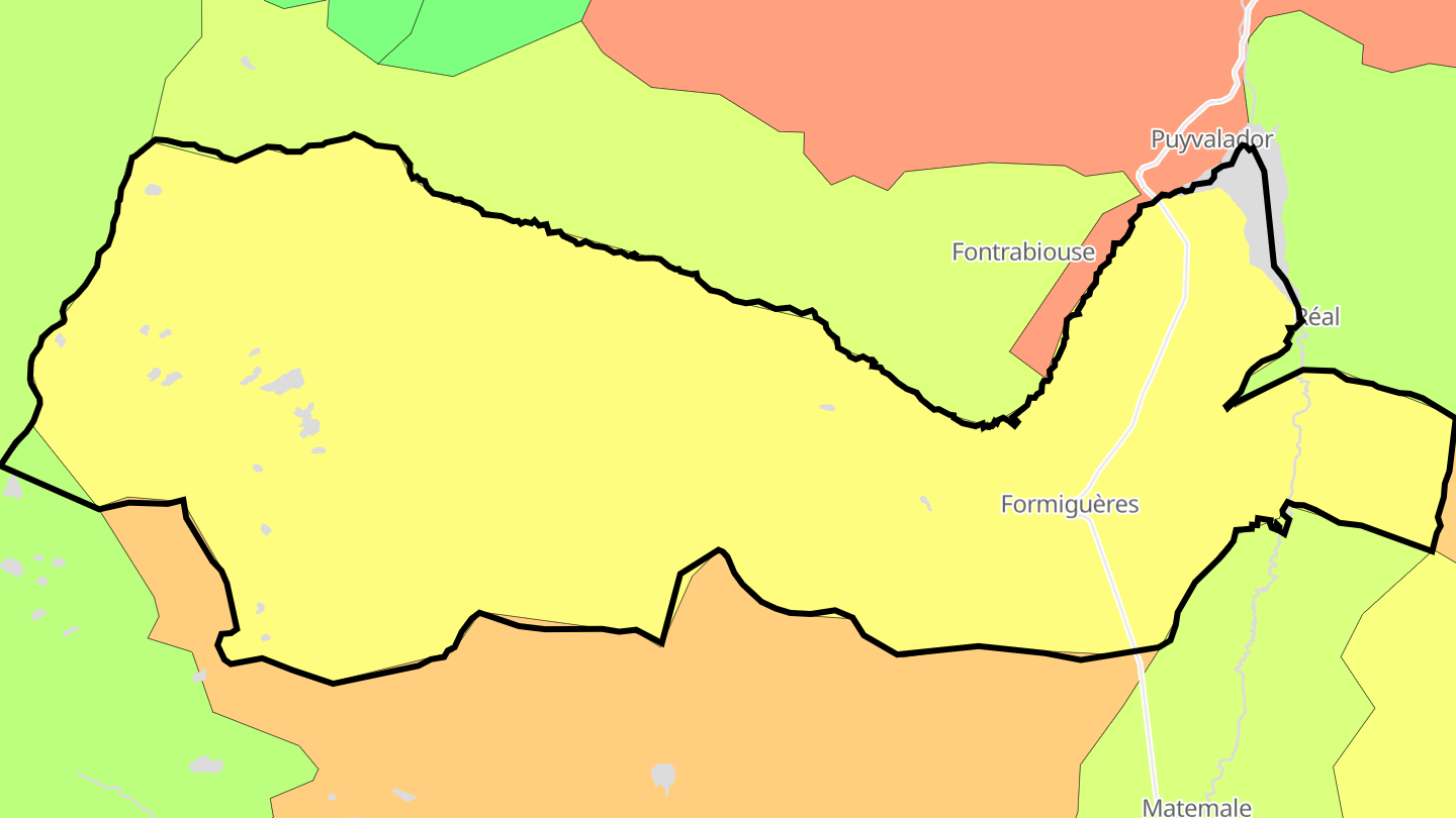 Carte des prix de l'immobilier Formiguères