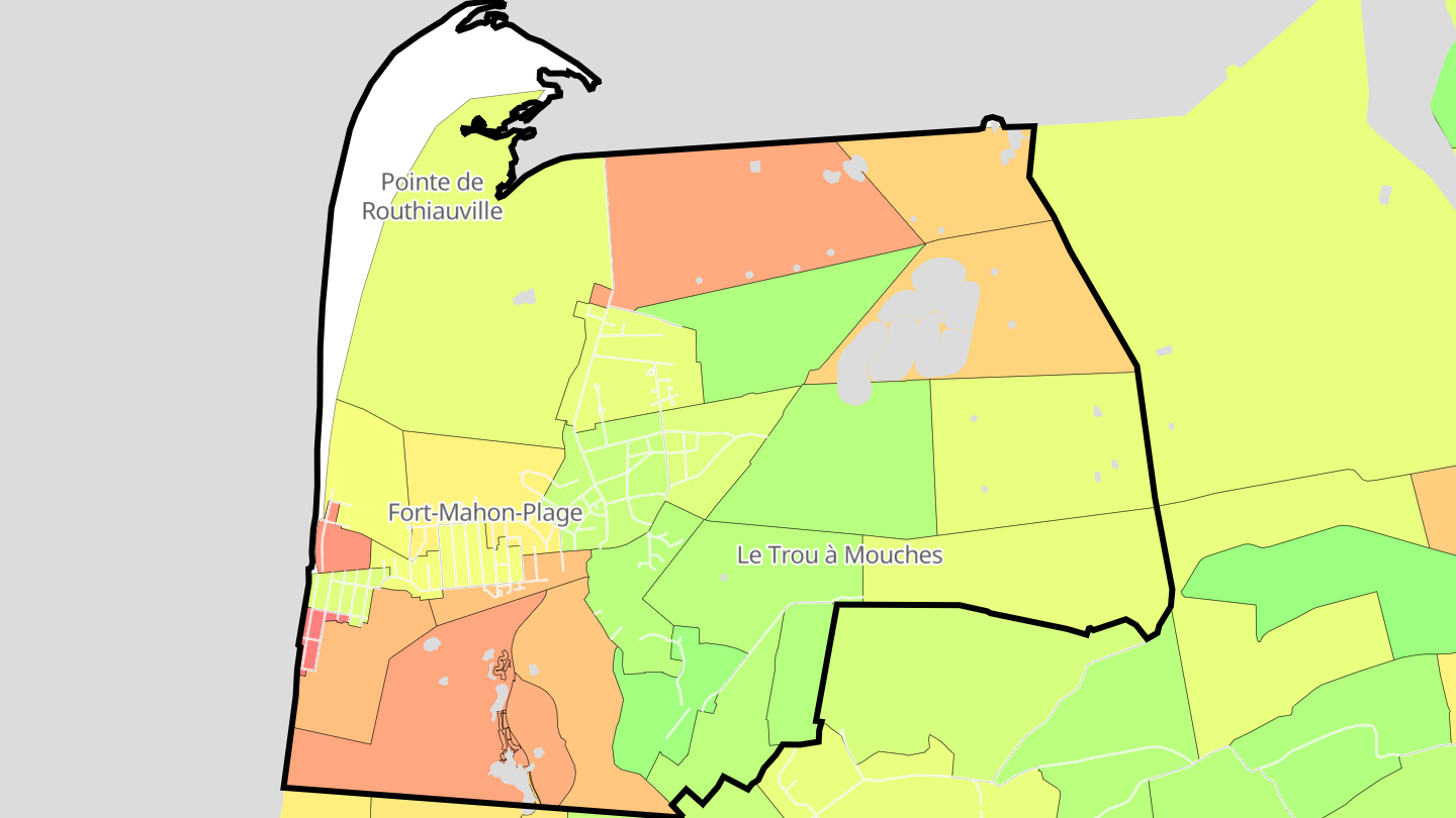 Carte des prix de l'immobilier Fort-Mahon-Plage