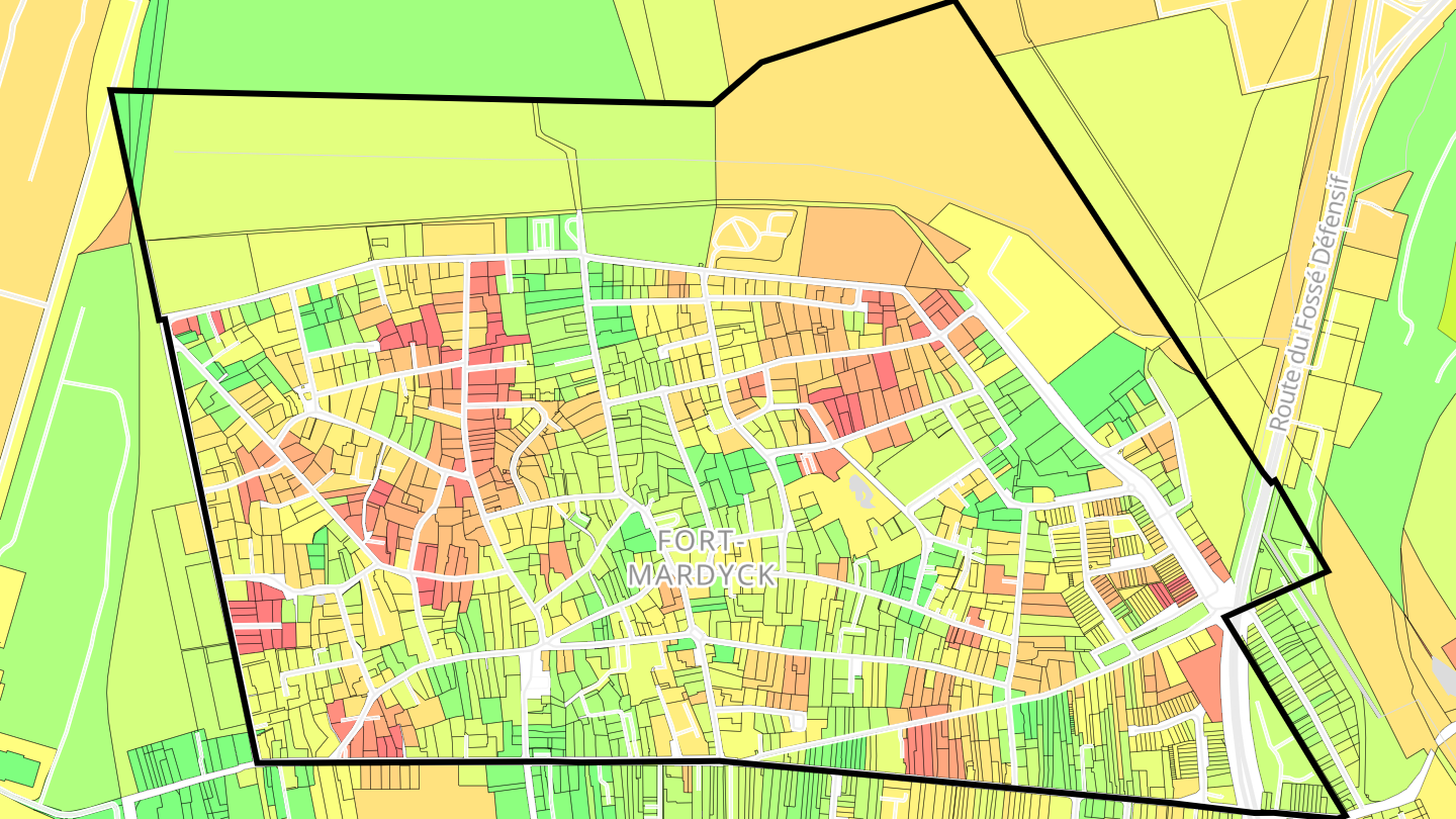 Carte des prix de l'immobilier Fort-Mardyck