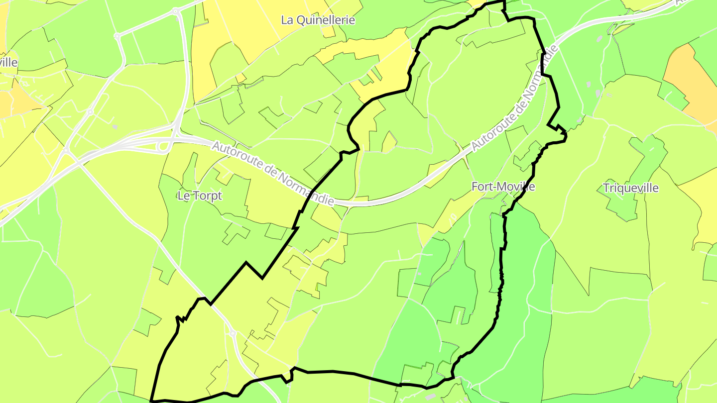Carte des prix de l'immobilier Fort-Moville