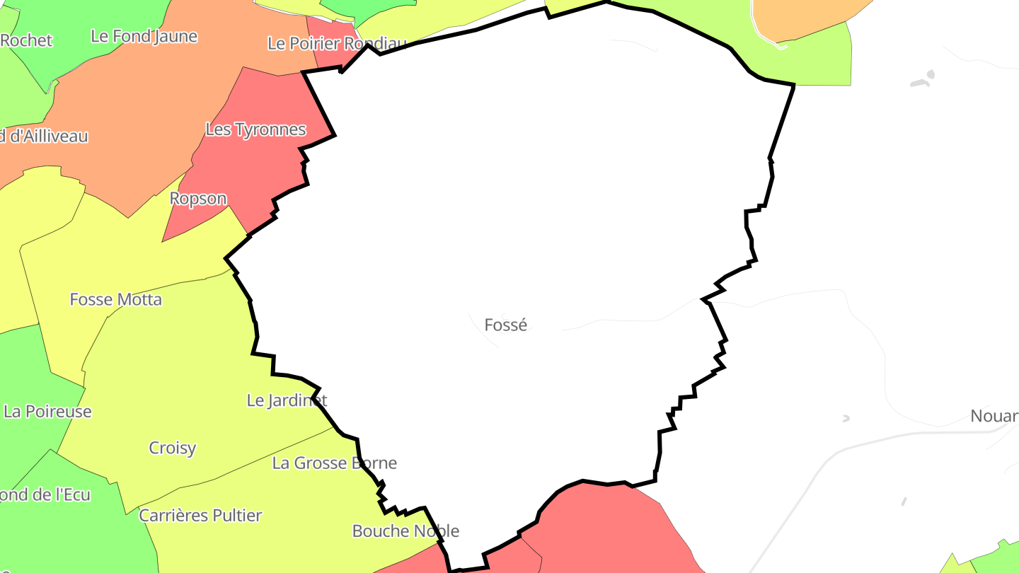 Carte des prix de l'immobilier Fossé