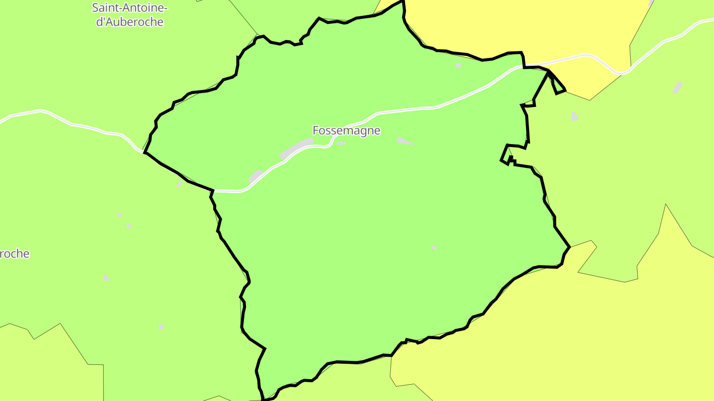 Carte des prix de l'immobilier Fossemagne
