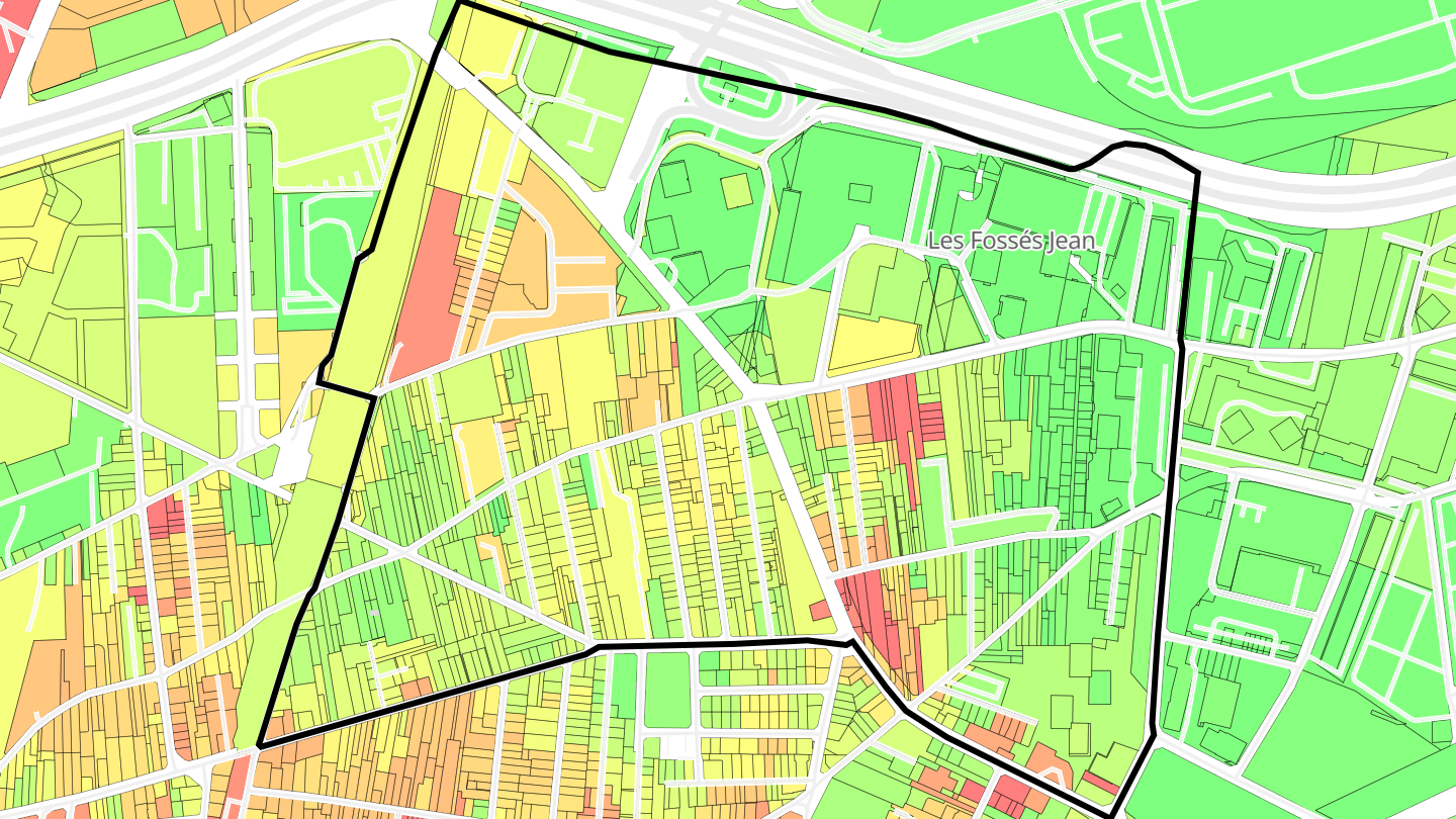 Carte des prix de l'immobilier Fossés Jean