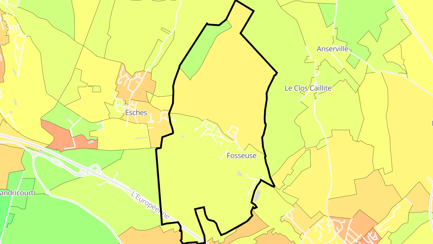 Carte des prix de l'immobilier Fosseuse