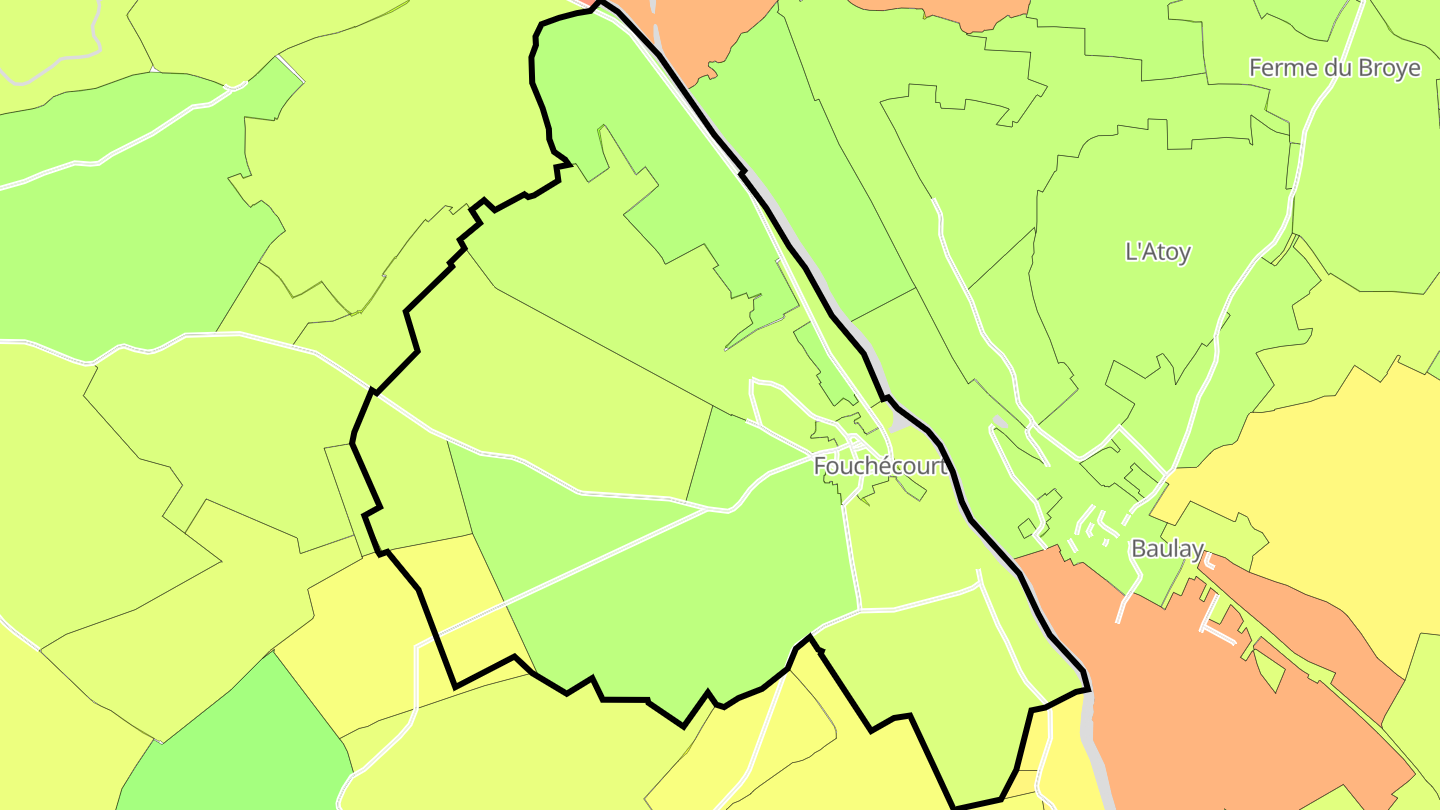 Carte des prix de l'immobilier Fouchécourt