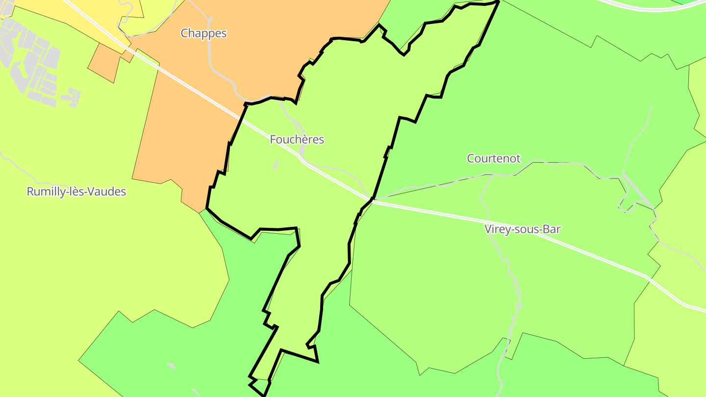 Carte des prix de l'immobilier Fouchères