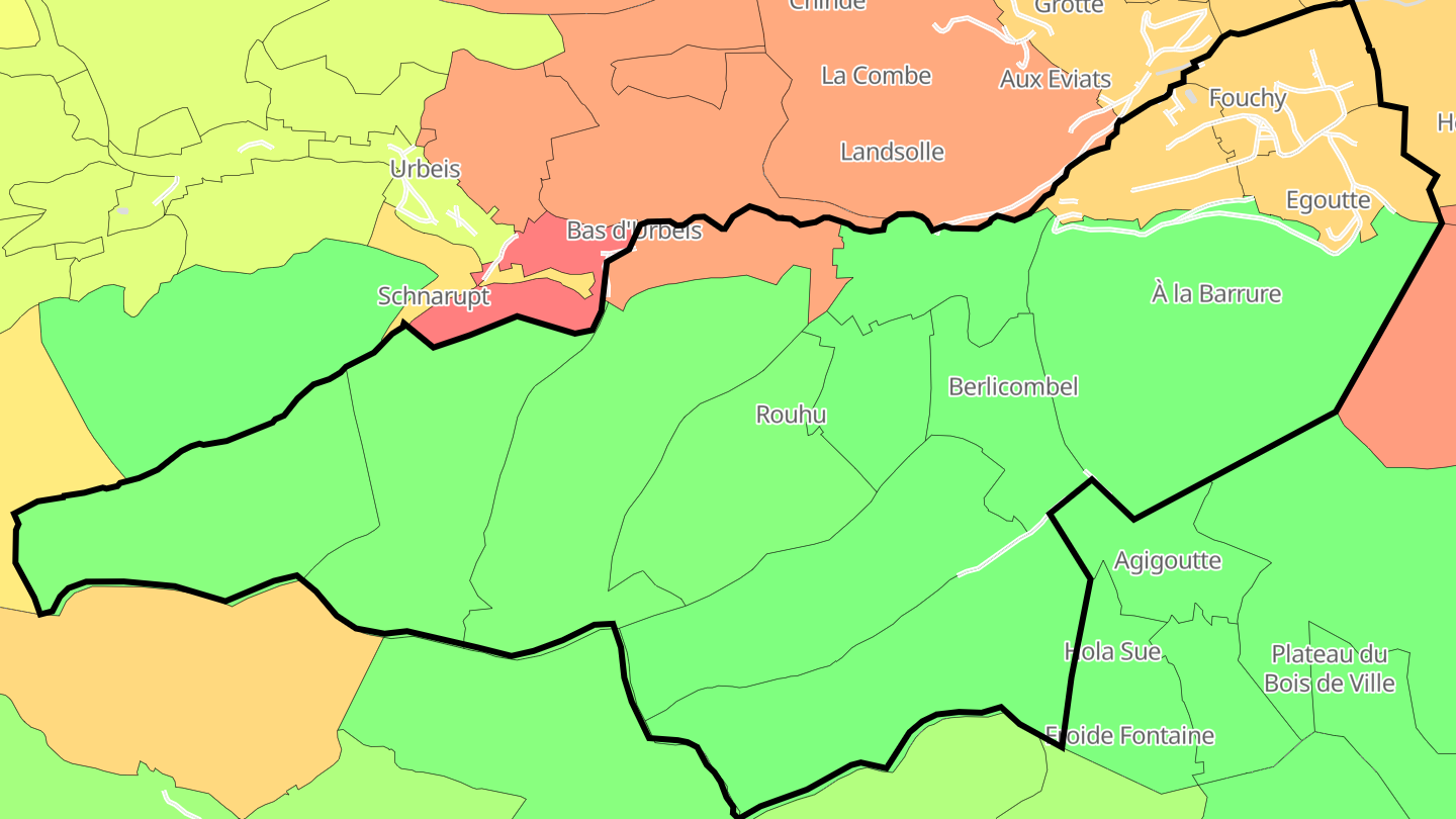 Carte des prix de l'immobilier Fouchy